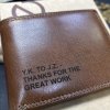 Pánská kožená peněženka ROYAL Leather RFID s vlastním monogramem, textem nebo fotkou  + Akce - zlatá mince Pro štěstí ZDARMA