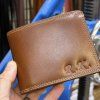 Pánská kožená peněženka ROYAL Leather s monogramem (ražba)  + Akce - zlatá mince Pro štěstí ZDARMA