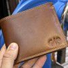 Pánská kožená peněženka ROYAL Leather s monogramem (ražba)  + Akce - zlatá mince Pro štěstí ZDARMA
