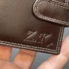 Pánský kožený set EXCLUSIVE RFID ROYAL Leather hnědý kožená peněženka a kožený pásek s monogramem (ražba)  + Akce - zlatá mince Pro štěstí ZDARMA