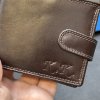Pánský kožený set EXCLUSIVE RFID ROYAL Leather hnědý kožená peněženka a kožený pásek s monogramem (ražba)  + Akce - zlatá mince Pro štěstí ZDARMA