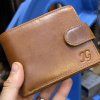 Pánská kožená peněženka ROYAL Leather s monogramem (ražba)  + Akce - zlatá mince Pro štěstí ZDARMA
