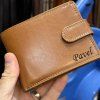 Pánská kožená peněženka ROYAL Leather s monogramem (ražba)  + Akce - zlatá mince Pro štěstí ZDARMA