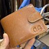 Pánská kožená peněženka ROYAL Leather s monogramem (ražba)  + Akce - zlatá mince Pro štěstí ZDARMA