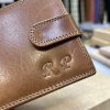 Pánská kožená peněženka ROYAL Leather s monogramem (ražba)  + Akce - zlatá mince Pro štěstí ZDARMA
