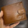 Pánská kožená peněženka ROYAL Leather s monogramem (ražba)