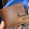 Pánská kožená peněženka PREMIUM Leather s monogramem (ražba)  + Akce - zlatá mince Pro štěstí ZDARMA