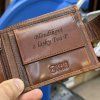 Pánská kožená peněženka PREMIUM Leather s monogramem (ražba)  + Akce - zlatá mince Pro štěstí ZDARMA