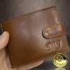 Pánská kožená peněženka PREMIUM Leather s monogramem (ražba)