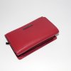 Dámská červená kožená peněženka BELLUGIO s monogramem a vlastním textem