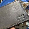 Pánská černá kožená peněženka BEORIGINAL Leather RFID s monogramem (ražba)  + Akce - zlatá mince Pro štěstí ZDARMA