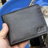 Pánská černá kožená peněženka BEORIGINAL Leather RFID s monogramem (ražba)  + Akce - zlatá mince Pro štěstí ZDARMA