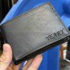 Pánská černá kožená peněženka BEORIGINAL Leather RFID s monogramem (ražba)  + Akce - zlatá mince Pro štěstí ZDARMA