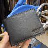 Pánská černá kožená peněženka BEORIGINAL Leather RFID s monogramem (ražba)  + Akce - zlatá mince Pro štěstí ZDARMA
