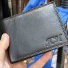 Pánská černá kožená peněženka BEORIGINAL Leather RFID s monogramem (ražba)  + Akce - zlatá mince Pro štěstí ZDARMA