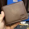 Pánská tmavě hnědá NAPPA kožená peněženka RFID BEORIGINAL Leather s monogramem (ražba)  + Akce - zlatá mince Pro štěstí ZDARMA