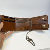 Pánská kožená peněženka s řetízkem ROYAL Leather RFID s monogramem, textem nebo fotkou