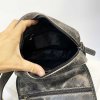 Pánská černá WILD Leather kožená crossbody messenger taška přes rameno | velikost L velká
