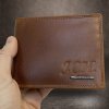 Pánská kožená peněženka Bellugio Leather RFID s monogramem (ražba)