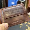 Pánská kožená peněženka Bellugio Leather RFID s monogramem (ražba)  + Akce - zlatá mince Pro štěstí ZDARMA