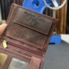 Pánská BORDO kožená peněženka GURU Leather s monogramem, textem nebo fotkou  + Akce - zlatá mince Pro štěstí ZDARMA