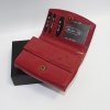 Dámská červená kožená peněženka BELLUGIO s monogramem a vlastním textem