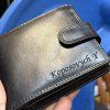 Pánská kožená peněženka ROYAL Leather s monogramem (ražba)  + Akce - zlatá mince Pro štěstí ZDARMA