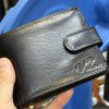 Pánská kožená peněženka ROYAL Leather s monogramem (ražba)  + Akce - zlatá mince Pro štěstí ZDARMA