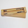 2x Bambusová propiska a mikrotužka s vlastním textem v papírovém dárkovém balení