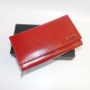 Dámská červená kožená peněženka BELLUGIO Leather s monogramem a vlastním textem