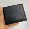 Černá SLIM kožená peněženka BEORIGINAL Leather s monogramem (ražba)