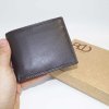 Hnědá SLIM kožená peněženka BEORIGINAL Leather s monogramem (ražba)