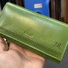 Dámská zelená kožená peněženka BELLUGIO Leather s monogramem a vlastním textem  + Akce - zlatá mince Pro štěstí ZDARMA