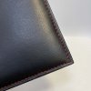 Černá červená SLIM kožená peněženka BEORIGINAL Leather s monogramem (ražba)
