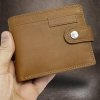 Pánská hnědá kožená peněženka RFID BEORIGINAL Leather s monogramem (ražba)