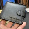 Pánská černá kožená peněženka RFID BEORIGINAL Leather s monogramem (ražba)  + Akce - zlatá mince Pro štěstí ZDARMA
