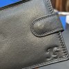 Pánská černá kožená peněženka RFID BEORIGINAL Leather s monogramem (ražba)  + Akce - zlatá mince Pro štěstí ZDARMA