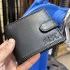 Pánská černá kožená peněženka RFID BEORIGINAL Leather s monogramem (ražba)  + Akce - zlatá mince Pro štěstí ZDARMA