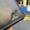 Pánská černá kožená peněženka RFID BEORIGINAL Leather s monogramem (ražba)  + Akce - zlatá mince Pro štěstí ZDARMA
