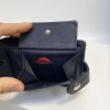 Pánská modrá kožená peněženka RFID BEORIGINAL Leather s monogramem (ražba)
