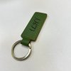 Zelená kožená klíčenka BEORIGINAL Leather s vlastním textem  Možnost gravírování z obou stran