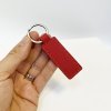 Červená kožená klíčenka BEORIGINAL Leather s vlastním textem