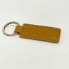 Písková kožená klíčenka BEORIGINAL Leather s vlastním textem