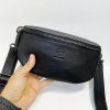 Dámská černá kožená ledvinka BELLUGIO Leather | velikost S malá