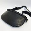 Dámská černá kožená ledvinka BELLUGIO Leather | velikost S malá