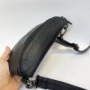 Dámská černá kožená ledvinka BELLUGIO Leather | velikost S malá