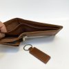 Pánský hnědý kožený set peněženky a klíčenky s vlastním monogramem, textem, fotkou
