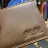 Pánská hnědá SOFT kožená peněženka RFID BEORIGINAL Leather s monogramem (ražba)  + Akce - zlatá mince Pro štěstí ZDARMA