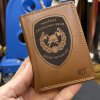 Pánská hnědá SOFT kožená peněženka RFID BEORIGINAL Leather s monogramem (ražba)  + Akce - zlatá mince Pro štěstí ZDARMA