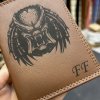 Pánská hnědá SOFT kožená peněženka RFID BEORIGINAL Leather s monogramem (ražba)  + Akce - zlatá mince Pro štěstí ZDARMA